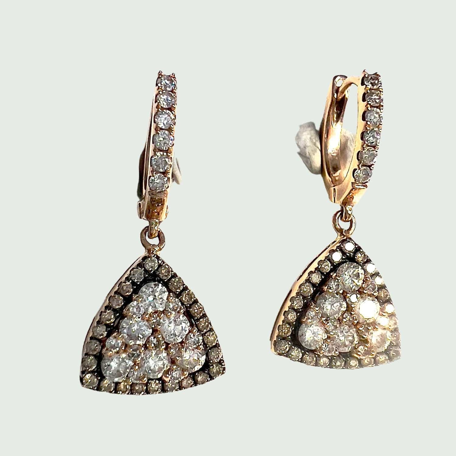 Earrings Art Deco Diamonds - Image 3