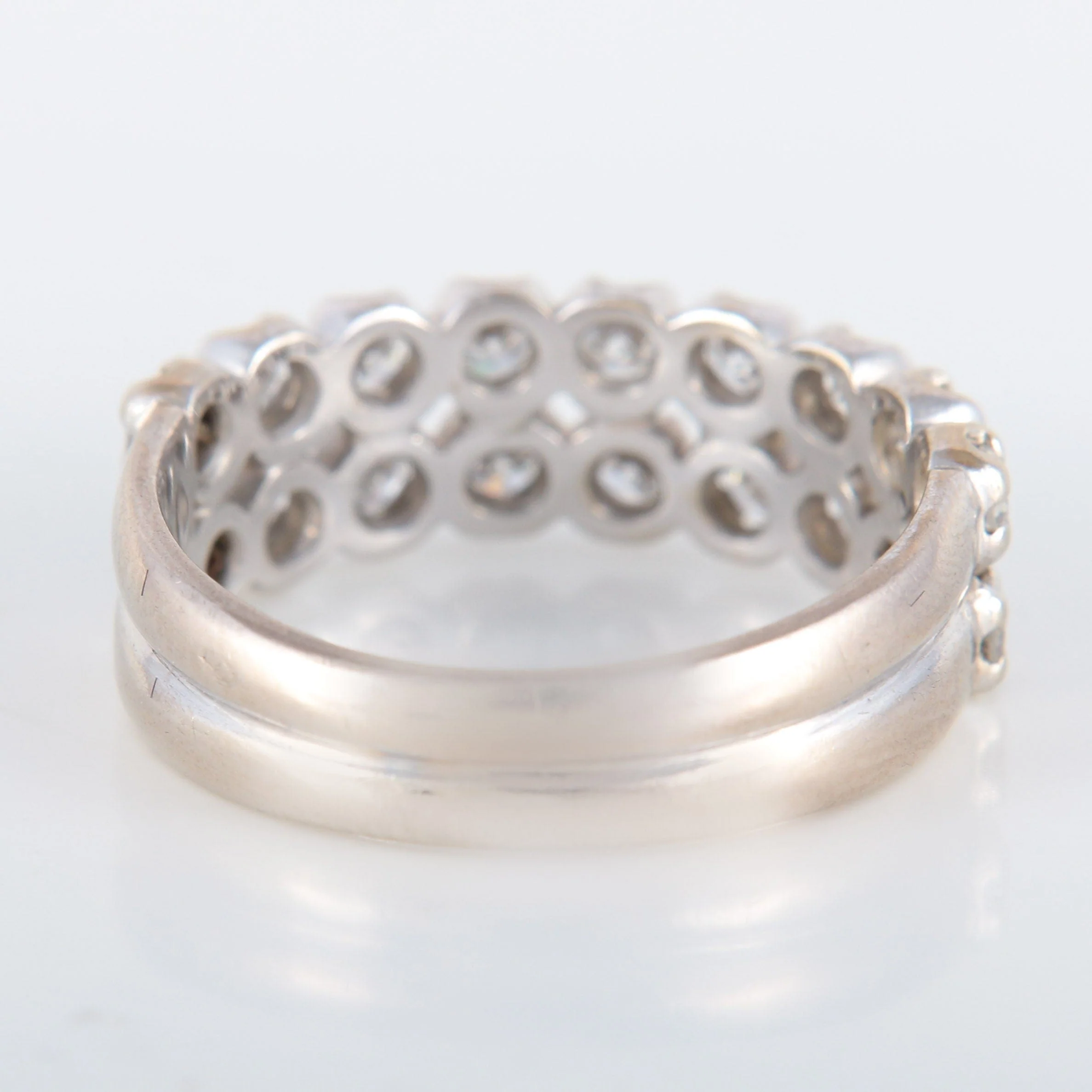 2 rows of diamond ring - Image 7