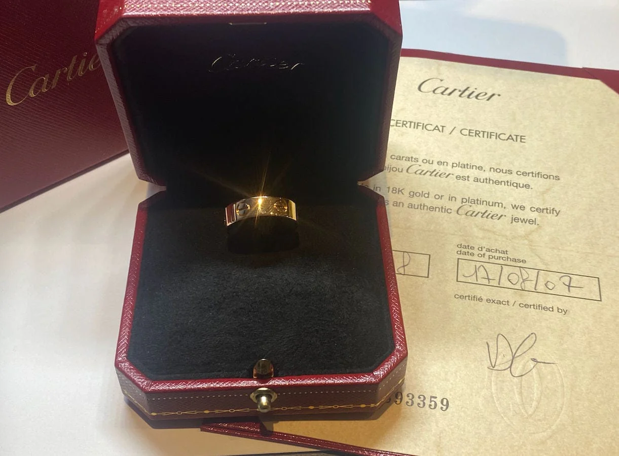 Cartier - Ring Love Yellow Gold  - Image 2