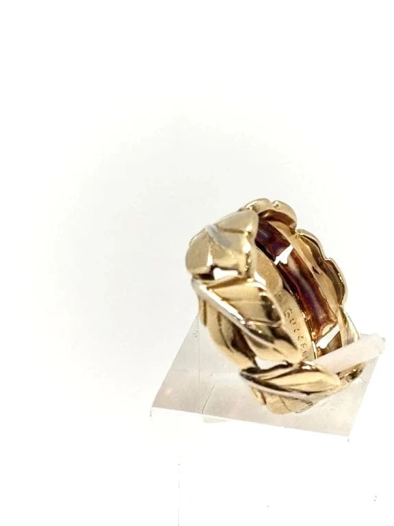 BUCCELLATI - Two-tone gold ring with oak leaf motif - Image 4