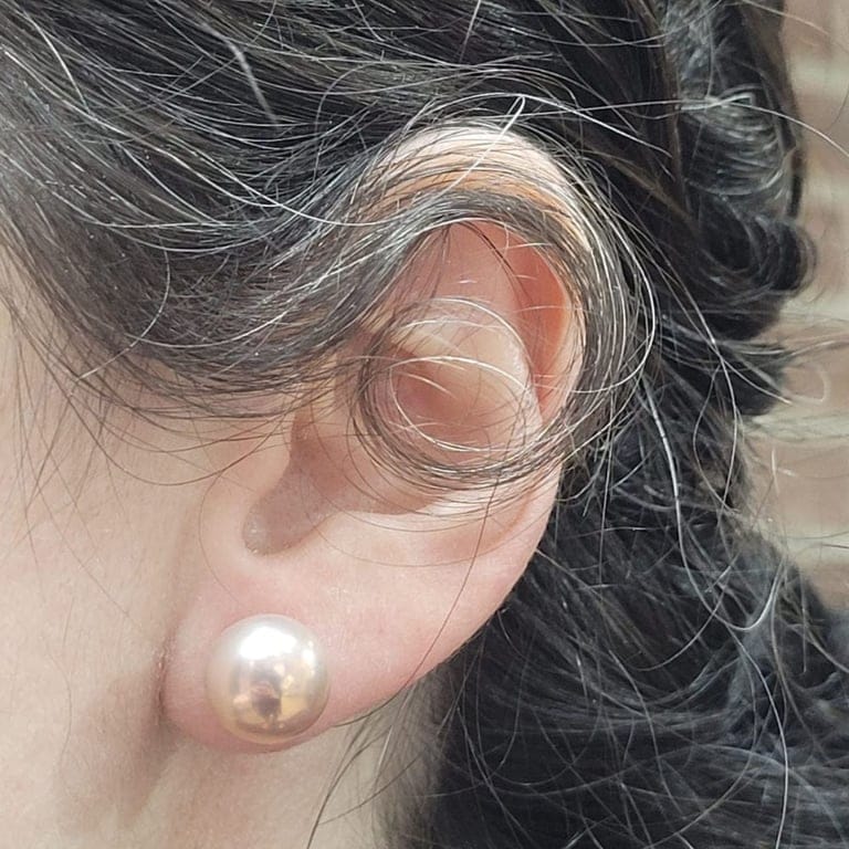 Earrings - Pearl earrings in 18k gold  - Image 2