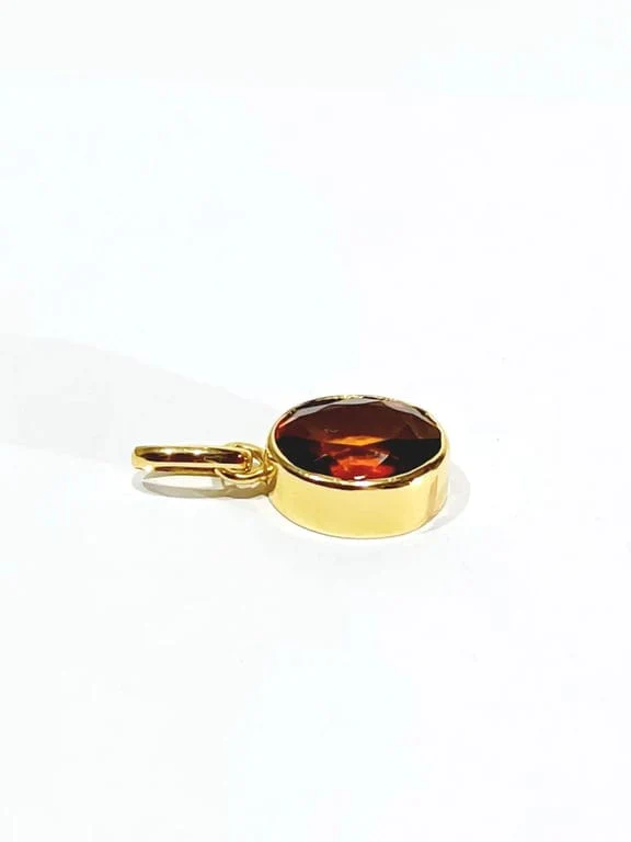 Yellow gold and citrine pendant - Image 11