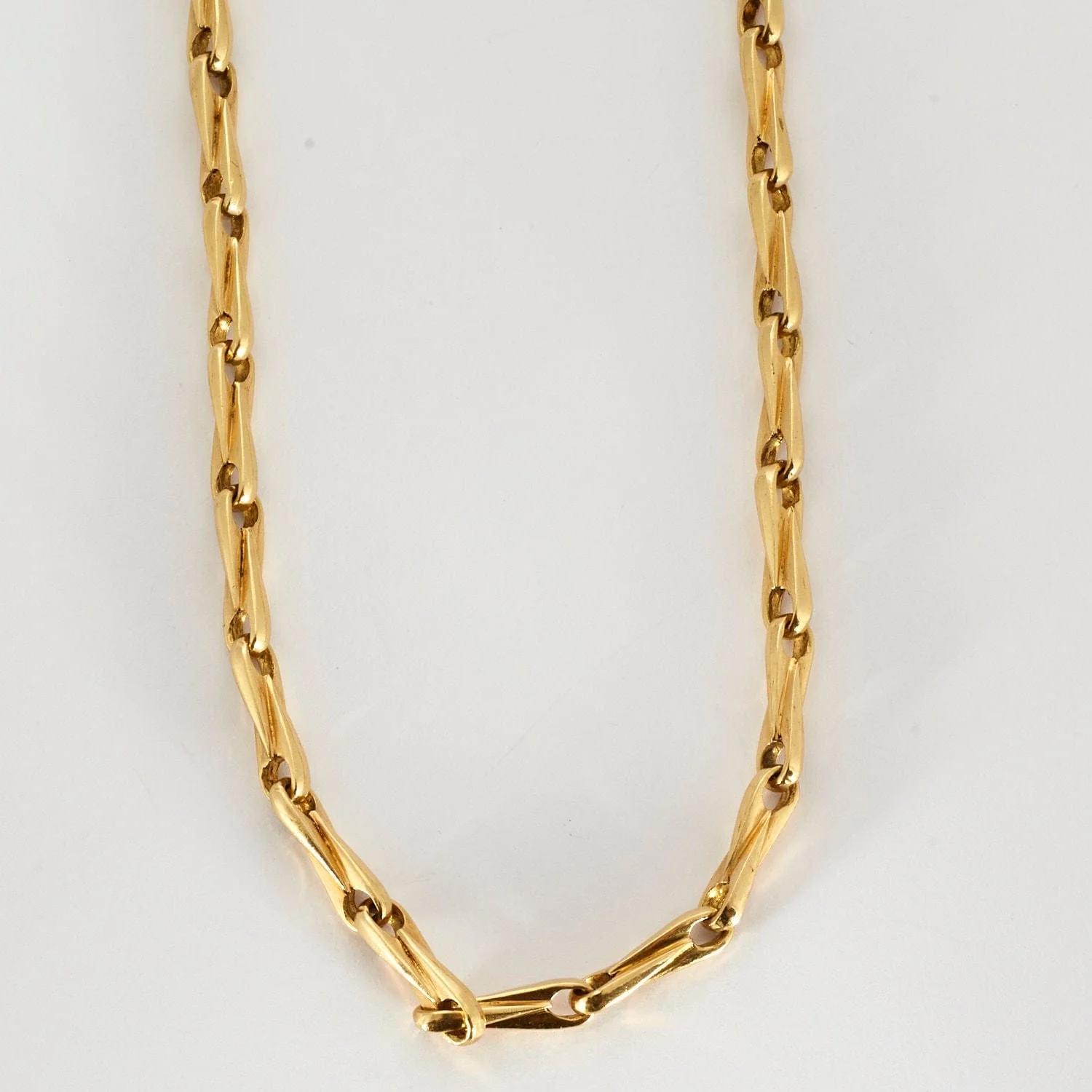 Yellow gold fancy mesh necklace - Image 3