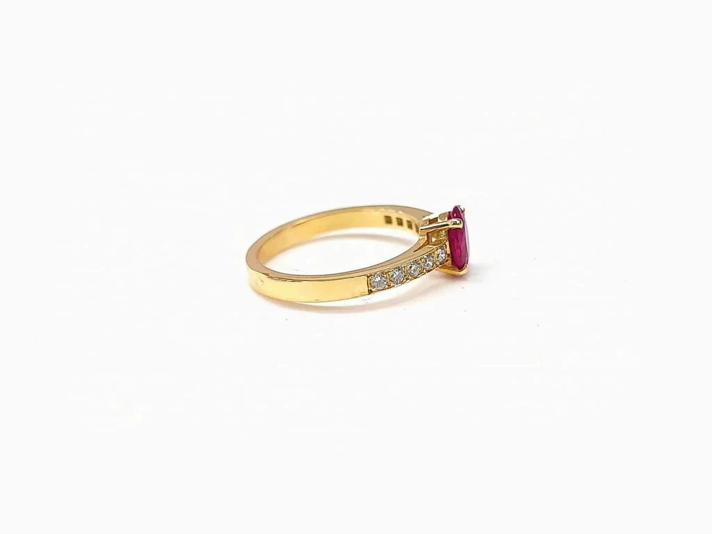 Ruby and diamond ring - Image 4