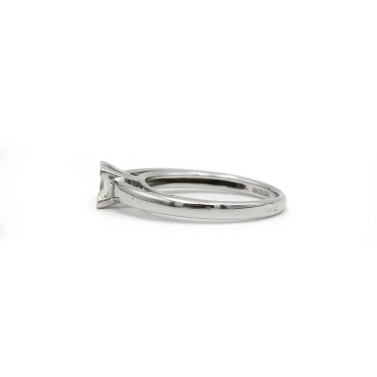 Solitaire - White gold and diamond - Image 3
