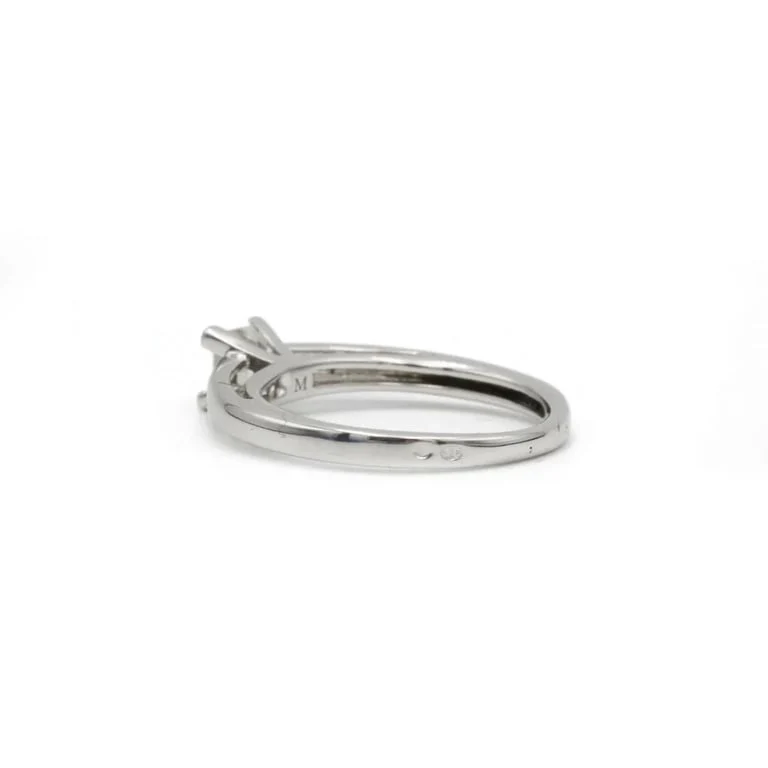 Solitaire - White gold and diamond - Image 4