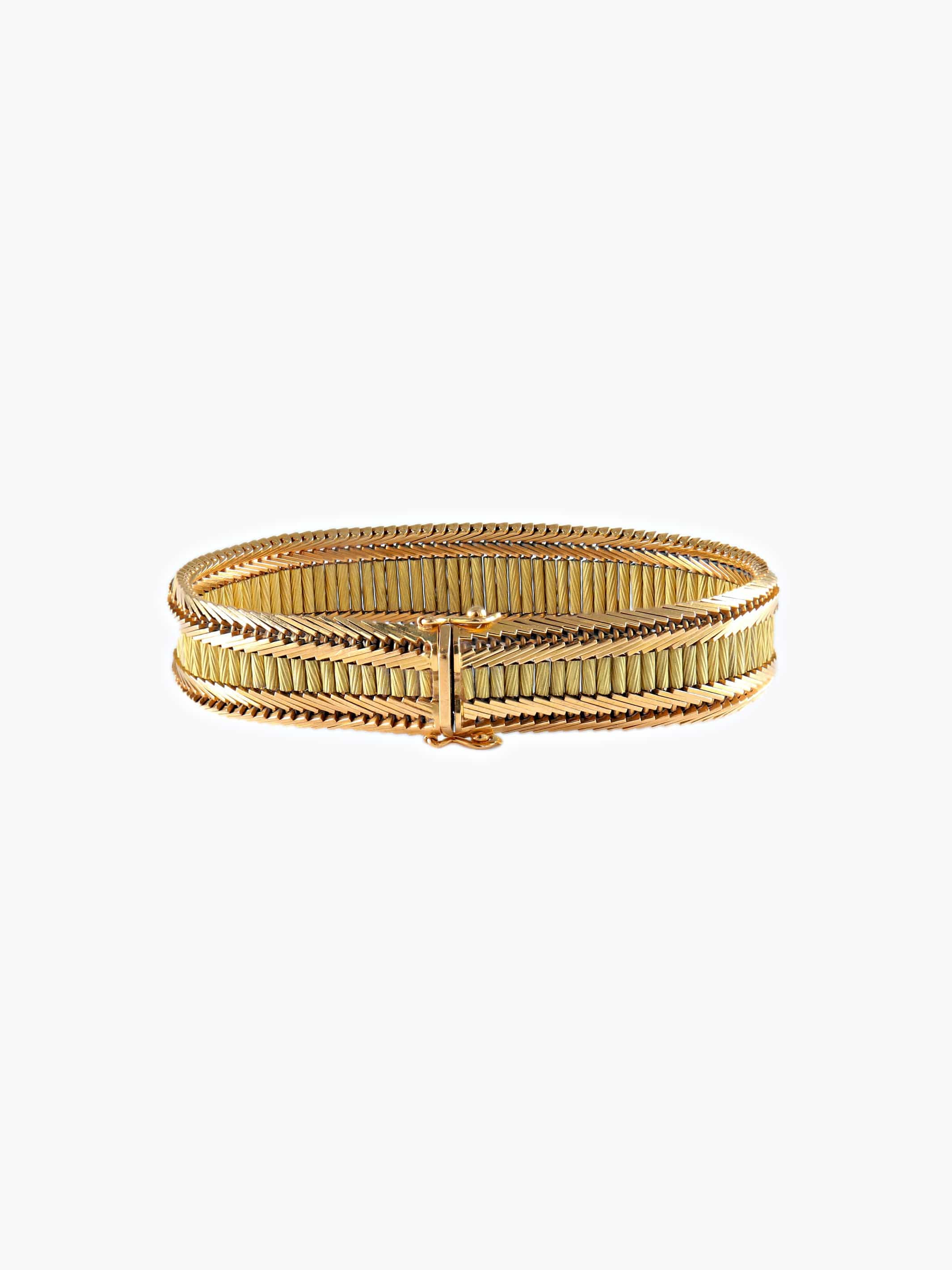 Vintage yellow gold bracelet - Image 2