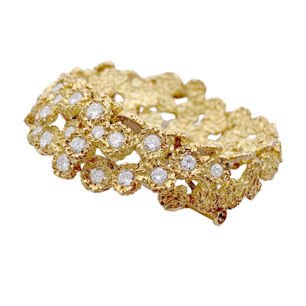 Pin Fred, yellow gold, diamonds. - Image 3