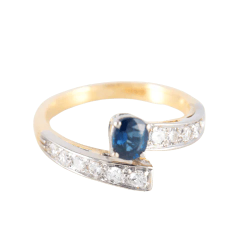 Sapphire and diamond ring - Image 8