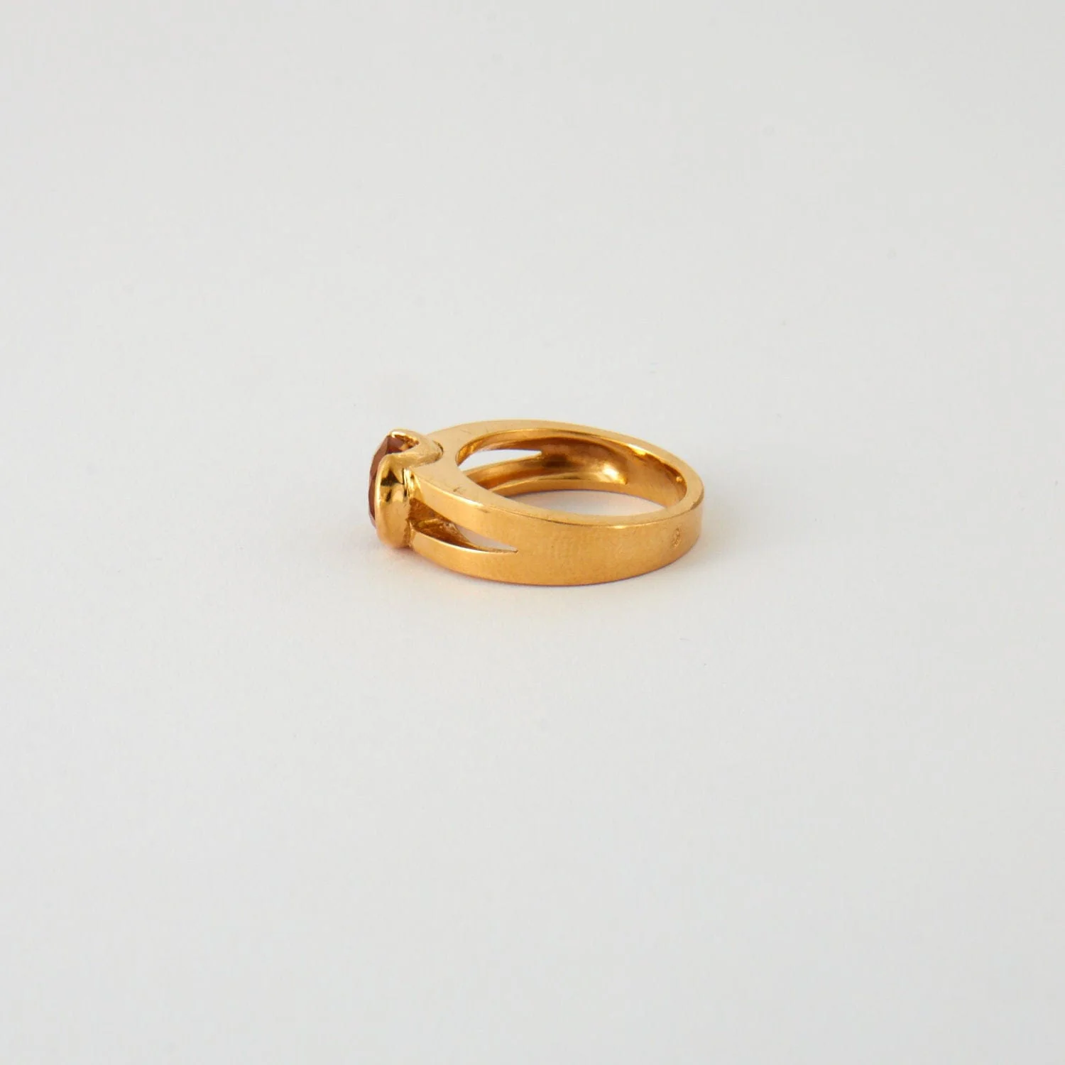 Yellow gold ring, citrine - Image 3