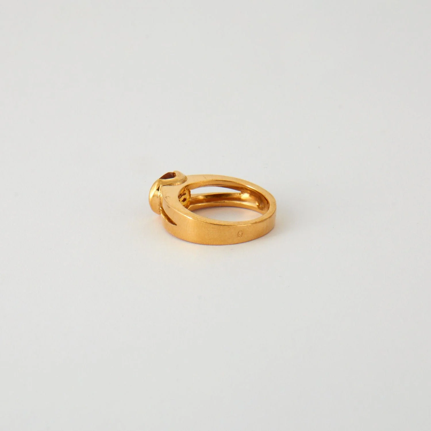 Yellow gold ring, citrine - Image 6