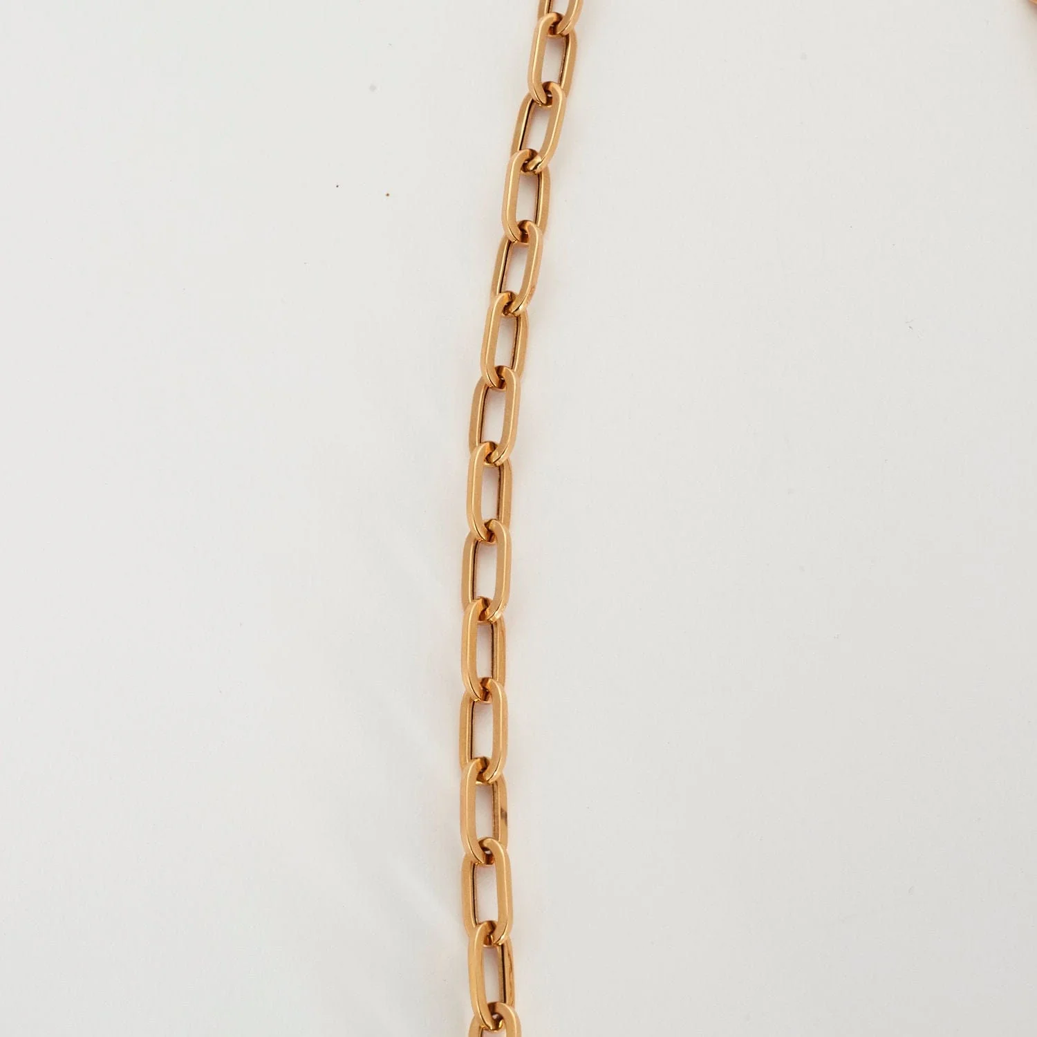 Yellow gold convict link necklace - Image 2