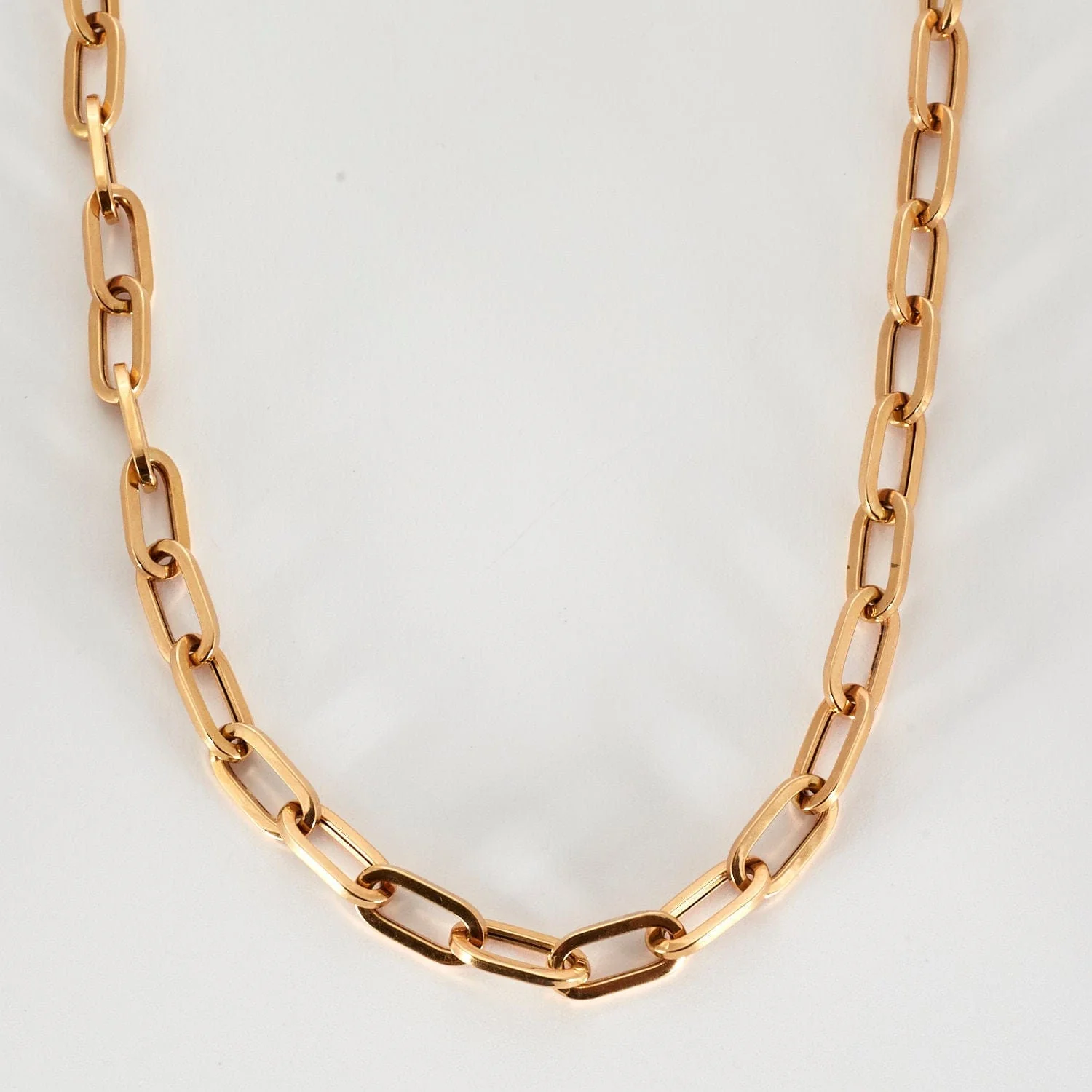 Yellow gold convict link necklace - Image 3