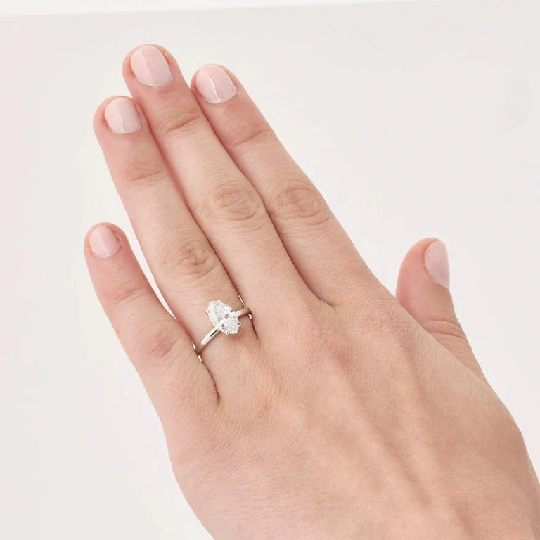 Marquise diamond ring - Image 2