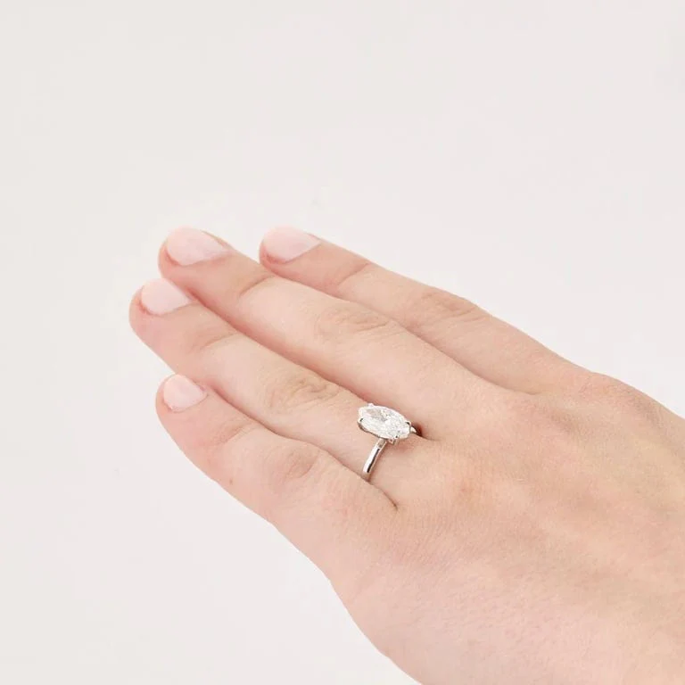 Marquise diamond ring - Image 3