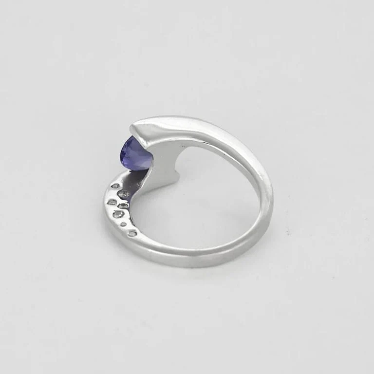PERMALE ring white gold tanzanite - Image 4