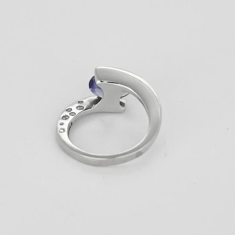 PERMALE ring white gold tanzanite - Image 5