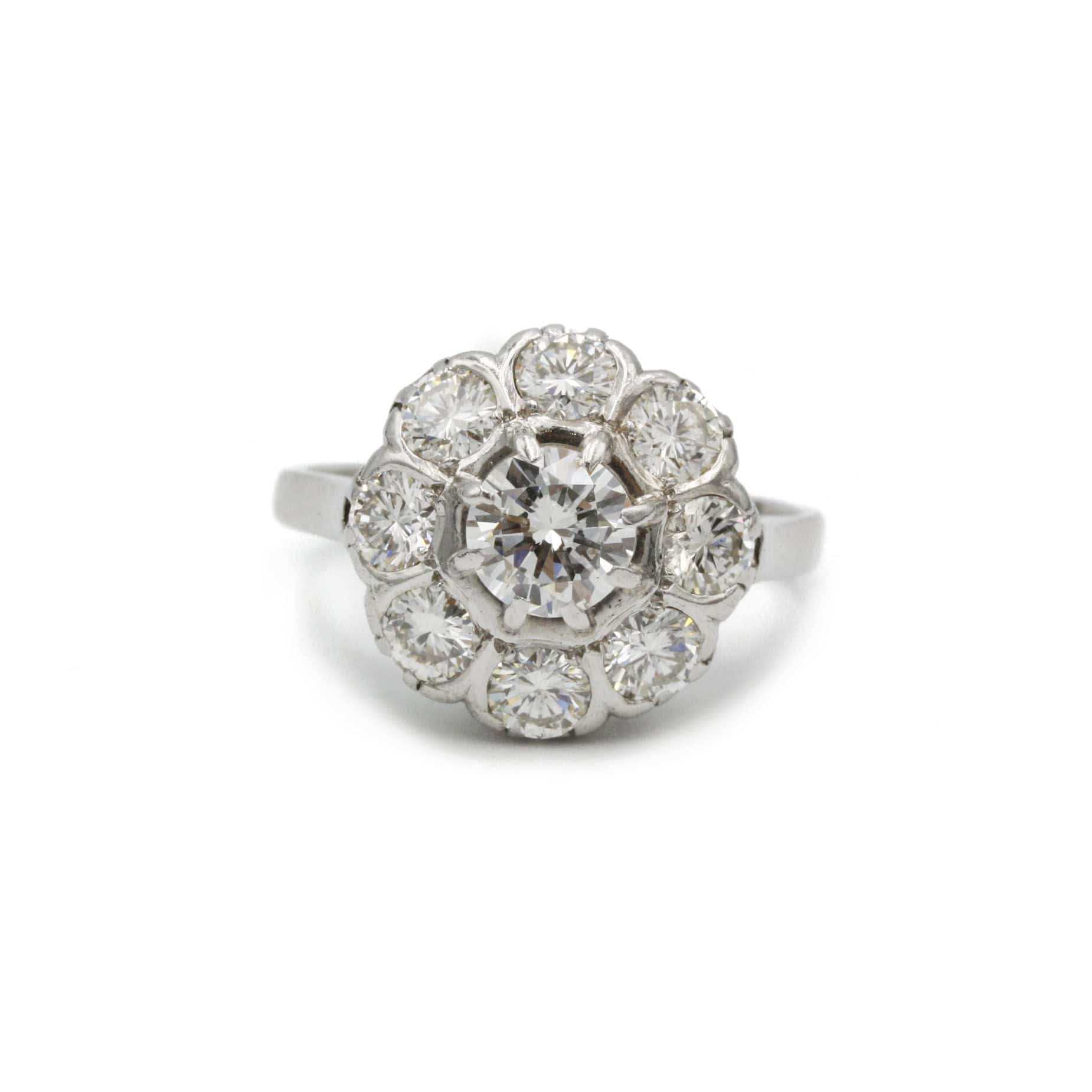 Platinum and Diamond Ring
