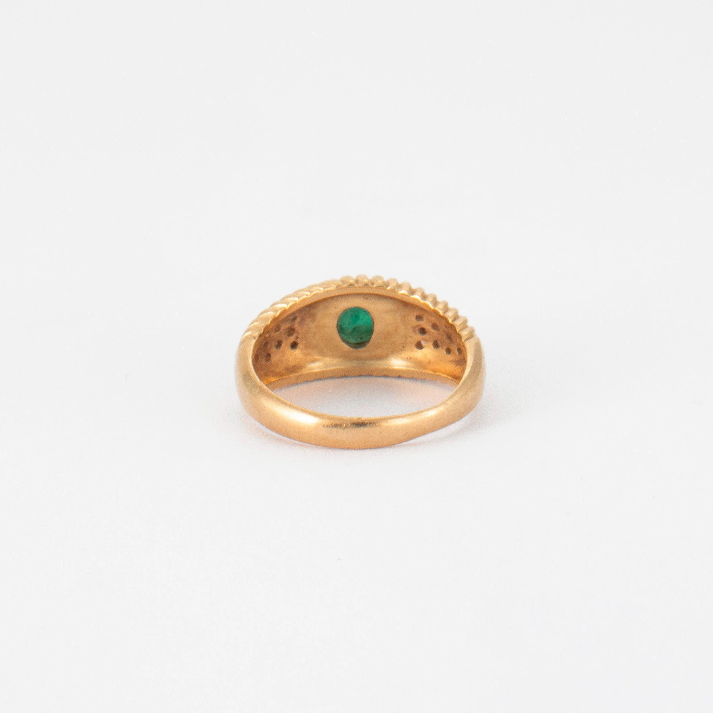 Emerald & Diamond bangle ring - Image 6