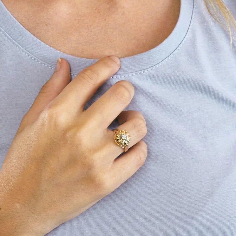 Rose gold diamond ring - Image 2