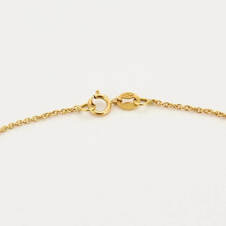 Yellow gold and diamond heart necklace - Image 4
