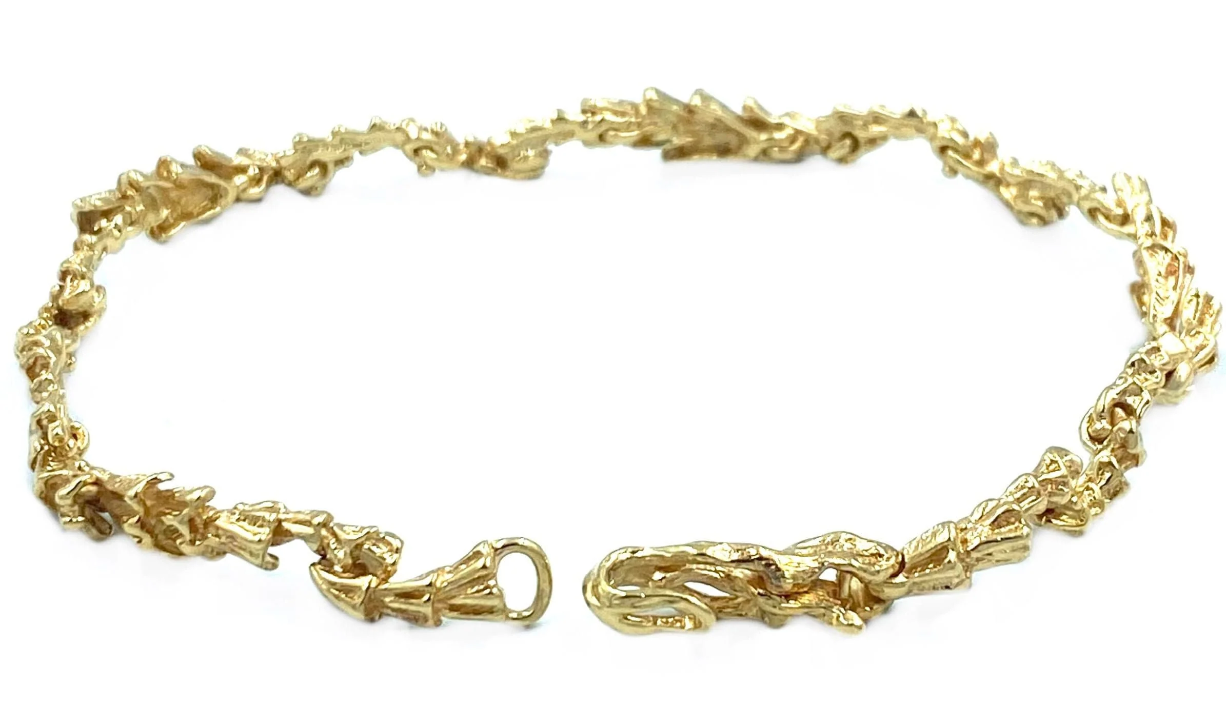 GILBERT ALBERT. 18k yellow gold bracelet