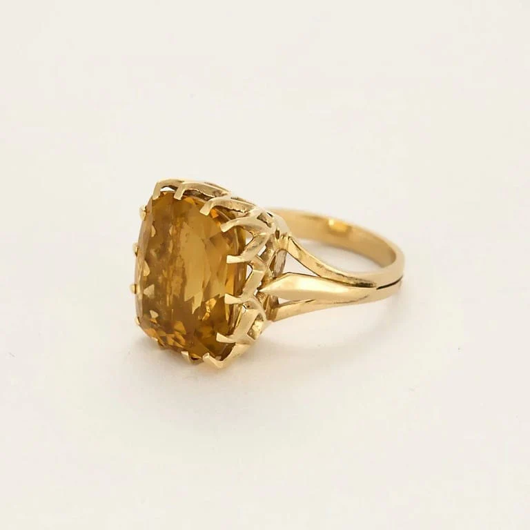 Yellow gold ring The Mandarin Citrine - Image 3