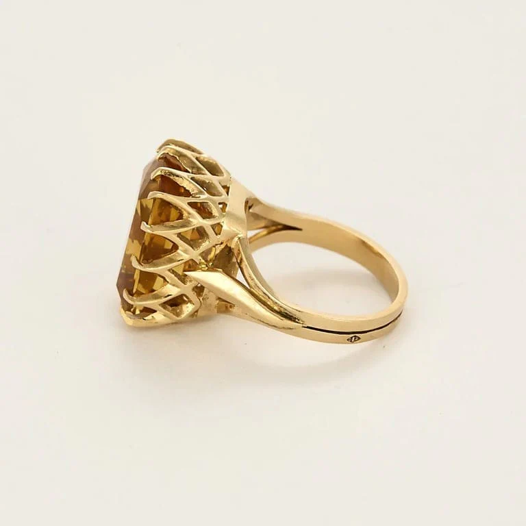 Yellow gold ring The Mandarin Citrine - Image 4