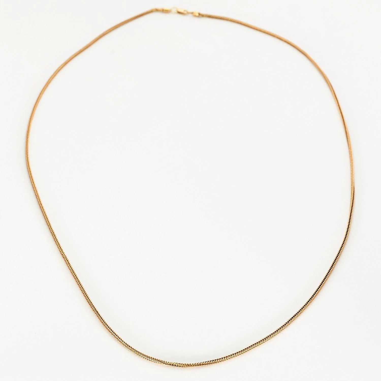 Rose gold palm mesh chain