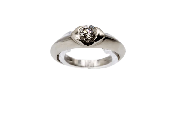 Solitaire white gold and diamond 