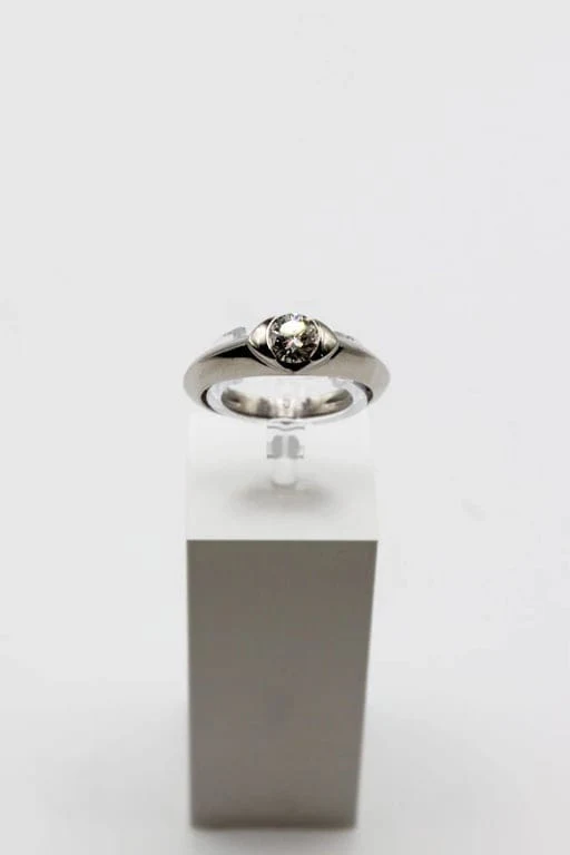 Solitaire white gold and diamond  - Image 9