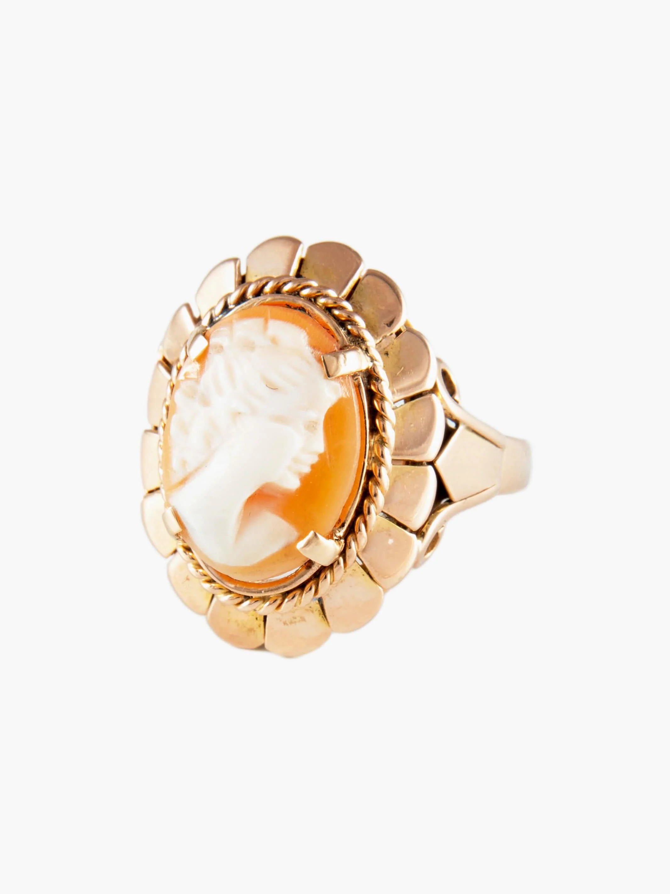 Ring cameo Yellow gold - Image 3