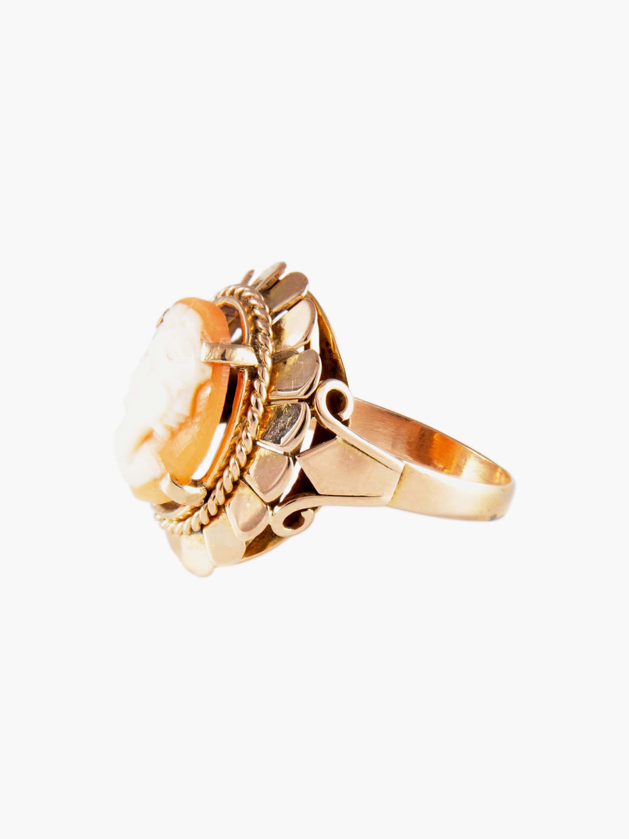 Ring cameo Yellow gold - Image 4