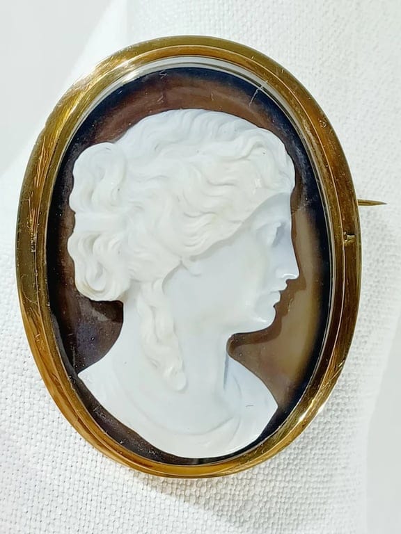Pin cameo rose gold and agate - Image 6