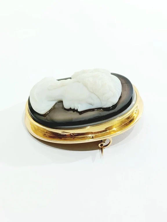 Pin cameo rose gold and agate - Image 7