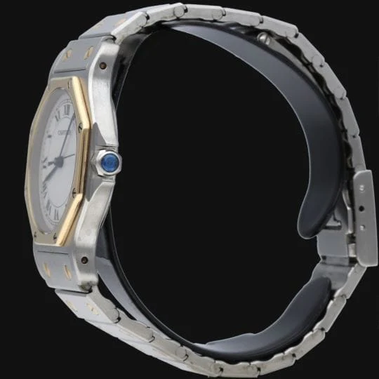 Cartier Santos Ronde Octagon Watch 18K Yellow Gold And Steel - Image 4