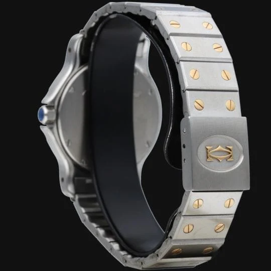 Cartier Santos Ronde Octagon Watch 18K Yellow Gold And Steel - Image 7