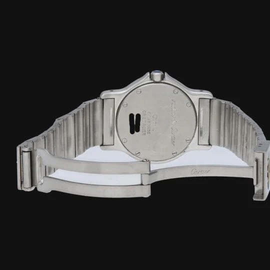 Cartier Santos Ronde Octagon Watch 18K Yellow Gold And Steel - Image 9