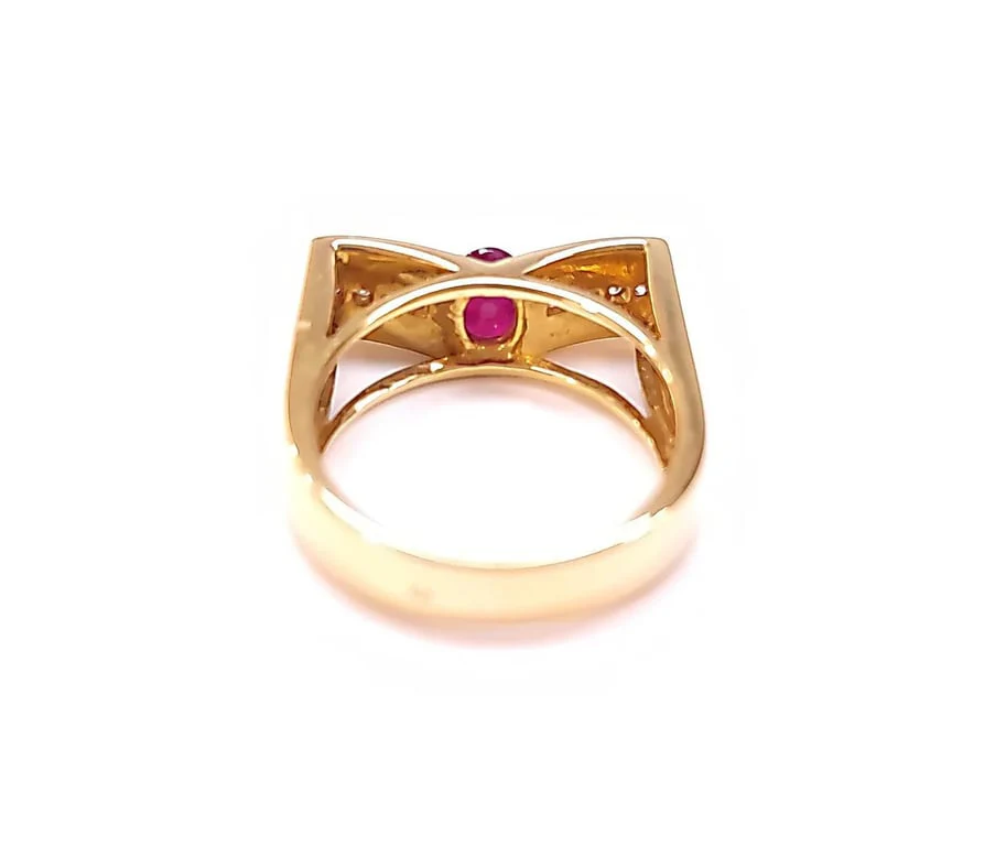 Ruby and diamond ring - Image 5