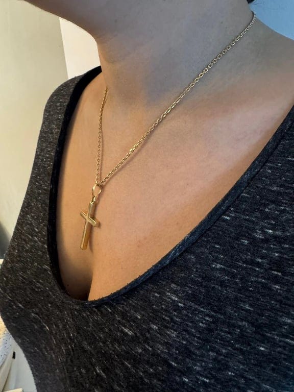 Yellow gold cross - Image 11