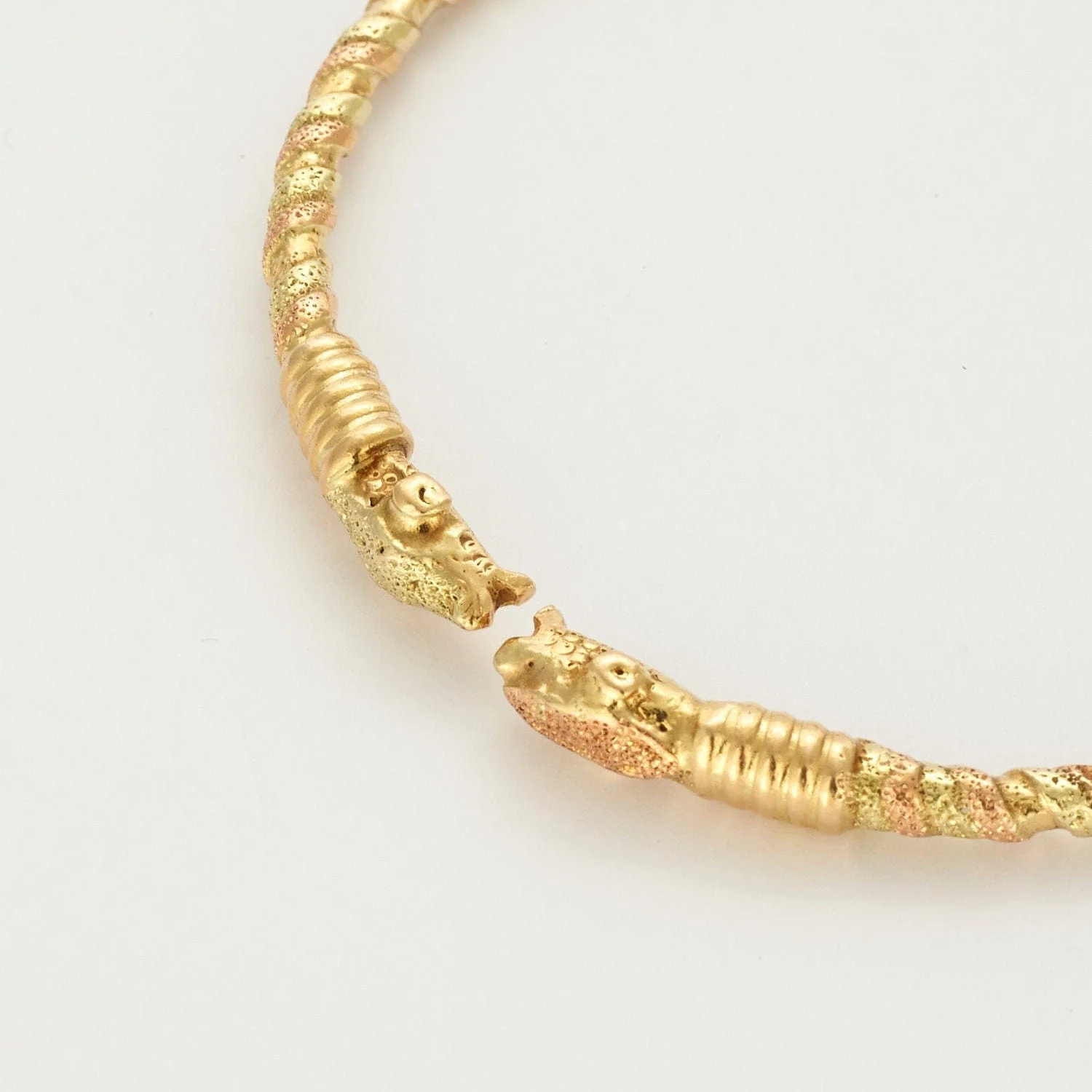 3 gold snake head bracelet - Image 6