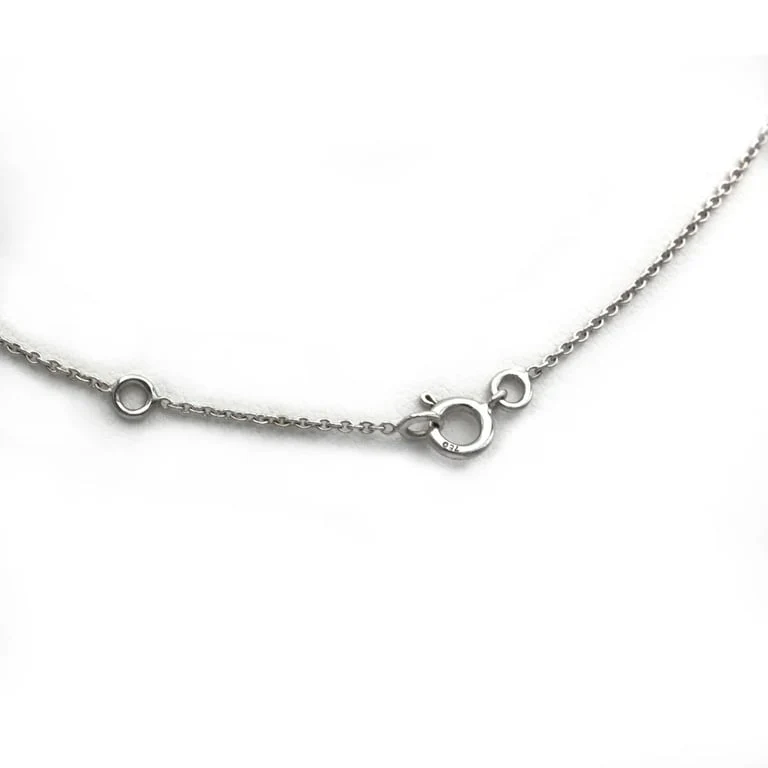 Pendant Necklace - White Gold & Diamonds - Image 3