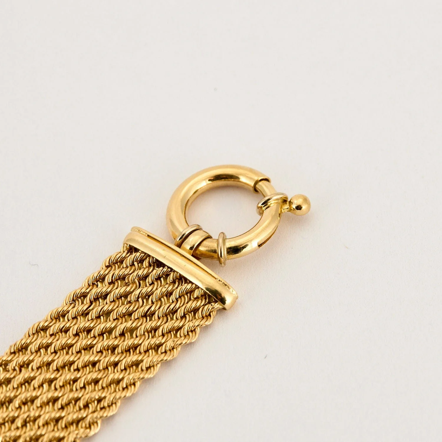 Yellow gold doormat bracelet - Image 5