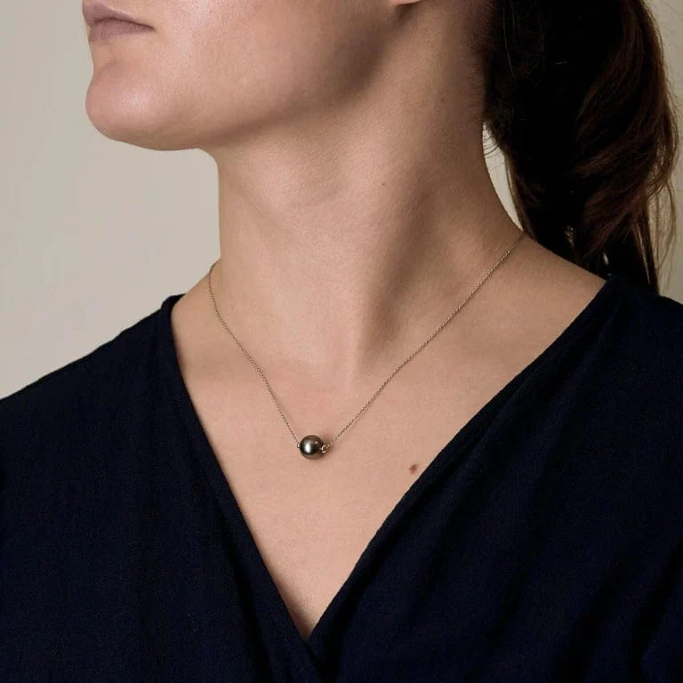 Tahiti PORCHET necklace in white gold  - Image 2