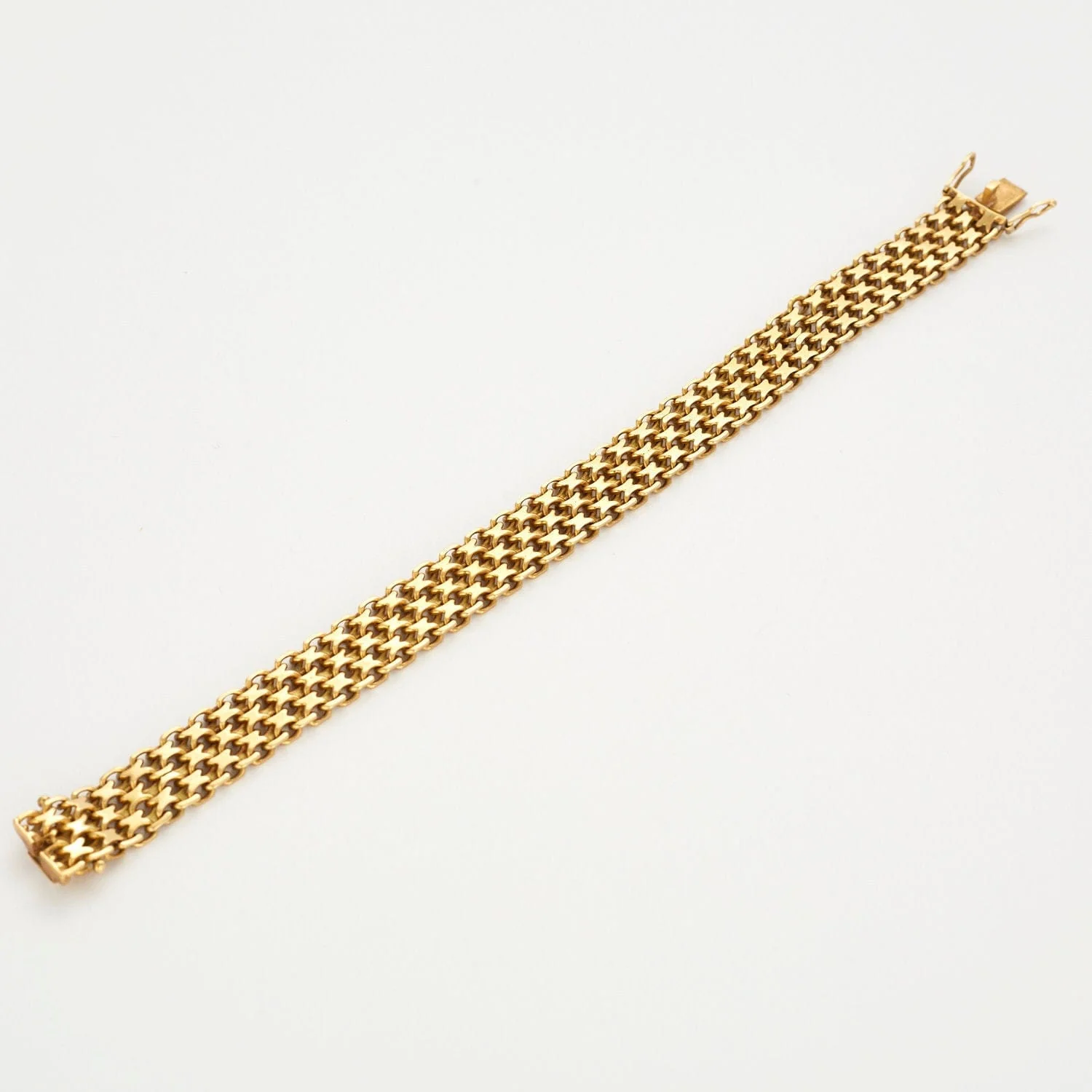Yellow gold doormat bracelet - Image 4