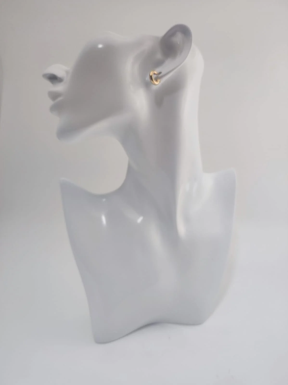 18k yellow gold hoop earrings  - Image 3