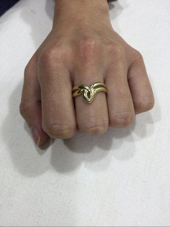 Openwork Gold Ring - Image 3
