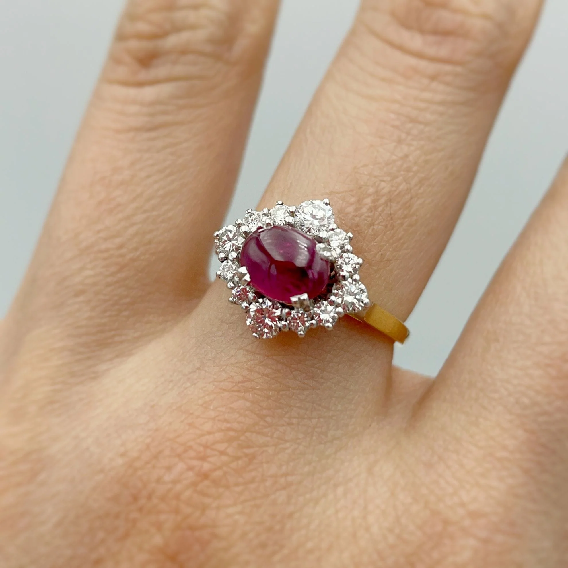 Ring - Gold, Ruby & Diamonds - Image 4
