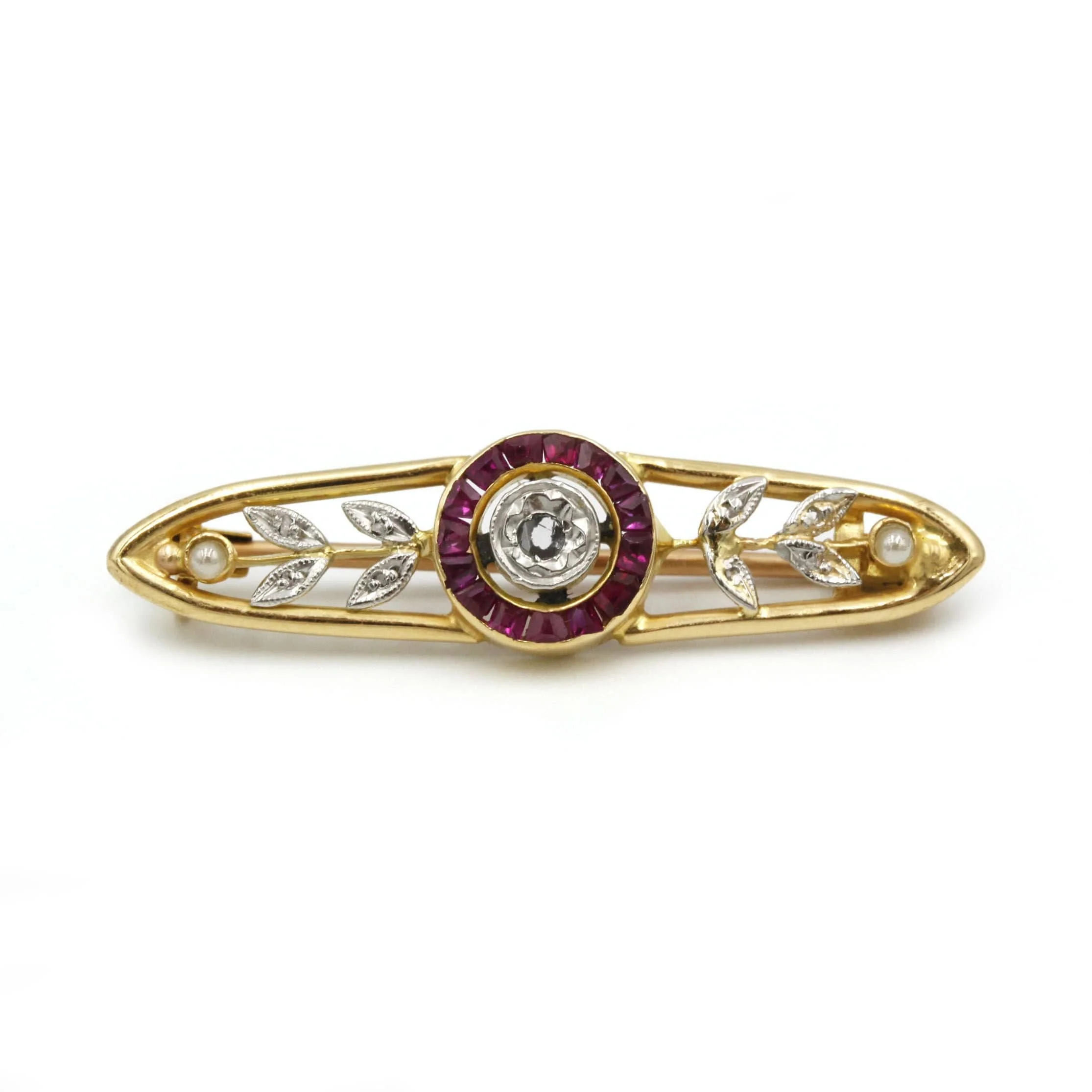 Brooch - Gold, Diamonds and Rubies