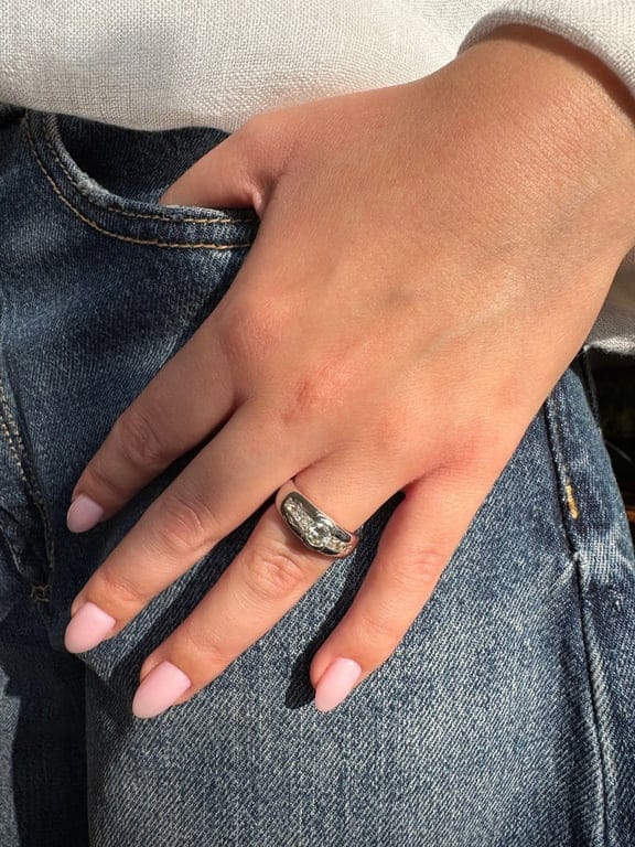 Ring - White gold and diamonds - Image 3